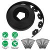 Non-Digging Plastic Garden Edging Kit 32.8FT Plastic Garden Border with 30 Stakes 2In Tall Border Edging for Garden Lawn Yard Flower Beds