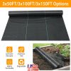 3x150FT Weed Barrier Landscape Fabric Weed Control Garden Block Gardening Mat Fabric Woven Ground Cover Earthmat
