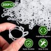 300Pcs Garden Plant Support Clips White Plastic Tomato Trellis Quick Clips Vertical Clamp Vegetable Cages Plant Ties 1In Inner Diameter Help Grow Upri