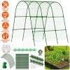 Cucumber Trellis for Raised Bed Arch Garden Trellis for Climbing Plants Vine Vegetables Fruit Flower Grape U-Shaped Frame with Climbing Net Tunnel Pla