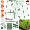Cucumber Trellis for Raised Bed Arch Garden Trellis for Climbing Plants Vine Vegetables Fruit Flower Grape U-Shaped Frame with Climbing Net Tunnel Pla