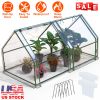 Portable Mini Greenhouse With Roll-Up Zipper Doors Waterproof UV-Resistant PVC Cover Hot House For Indoor Outdoor Garden Patio Backyard 70.86*33.46*37