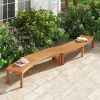 Set of 4 - Outdoor Curved Backless Garden Bench - Around Tree Table or Fire Pit