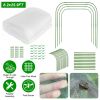 Garden Mesh Netting Kit With 8.2x25.9FT Ultra Fine Screen Mesh 12 Clips 6Pcs Garden Hoops Greenhouse Raised Bed Plant Covers Garden Barrier For Vegeta