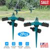 2 Packs 360 Degree Rotatable Lawn Garden Sprinkler Sprayer Adjustable Sprinkler w/ up to 3000 sq.ft Lawn Irrigation System