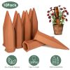 10Pack Plant Watering Spikes Terracotta Automatic Watering Devices with Slow Release Control Plant Waterer Self Watering Stakes for Indoor Outdoor Pla