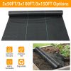 3x100FT Weed Barrier Landscape Fabric Weed Control Garden Block Gardening Mat Fabric Woven Ground Cover Earthmat