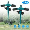 2 Packs 360 Degree Rotatable Lawn Garden Sprinkler Sprayer Adjustable Sprinkler w/ up to 3000 sq.ft Lawn Irrigation System