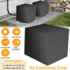 Air Conditioner Cover Outdoor Water-resistant Windproof Furniture Protector Dustproof Anti UV Outside Air Conditioner Protection Cover 21.66x16.14x14.