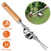 Garden Hand Weeder Bend-proof Manual Weed Removal Deeper Digging Puller Gardening Tool with Wood Handle For Lawn Farm