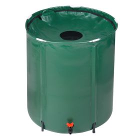 50 Gallon Folding Rain Barrel Water Collector Green (Color: Green)