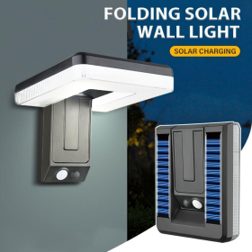 Solar Motion Sensor Outdoor Sconce Lights,LED Waterproof Dusk To Dawn Solar Patio Light,Wireless Modern Wall Mount Lamp Black For Porch Patio Gar (Option: 1Pack)